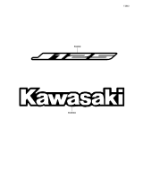 KAWASAKI, SC125AGF 2016,SC125AGFA 2016, AUFKLEBER(SCHWARZ)